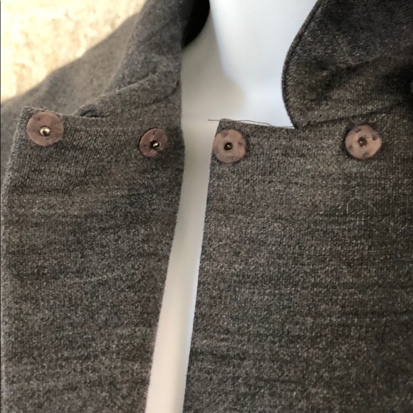 Anthony Muto Marita cape cloak gray wool VTG 70s - Picture 6 of 12